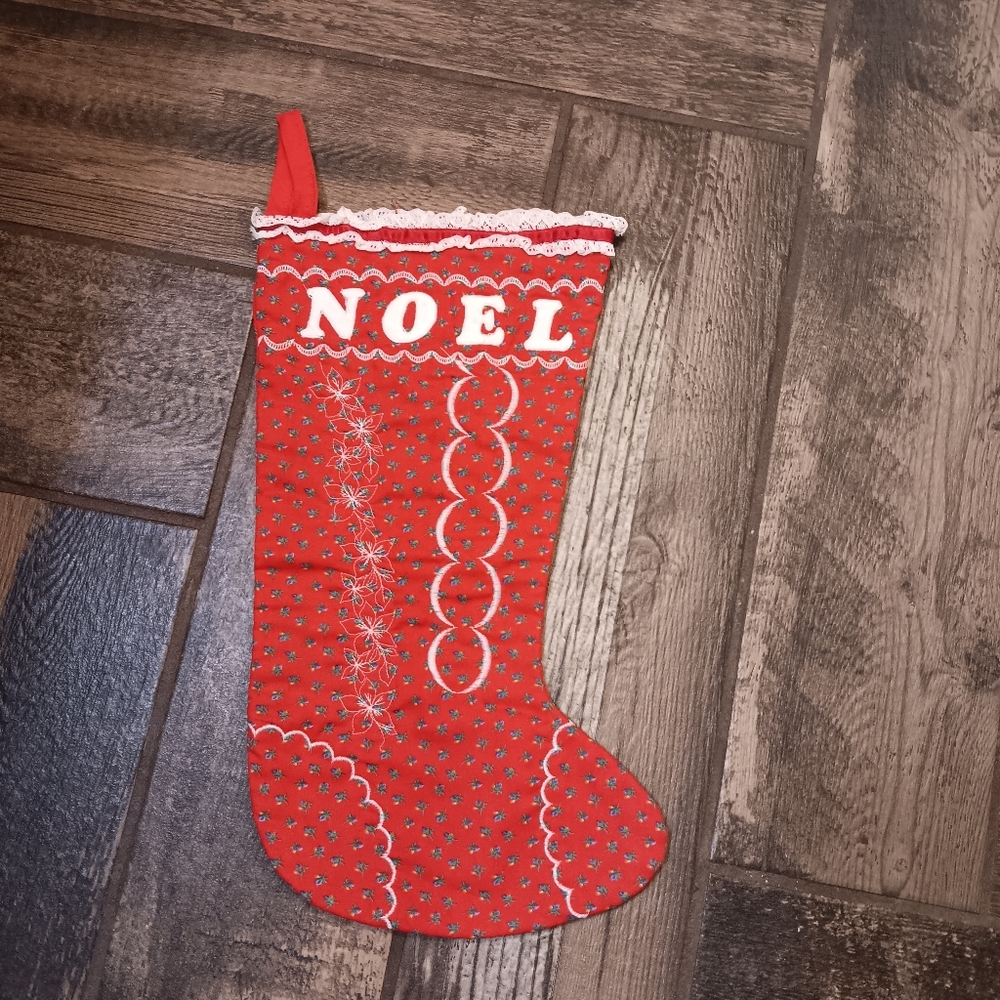 Vintage Handmade Christmas Stocking